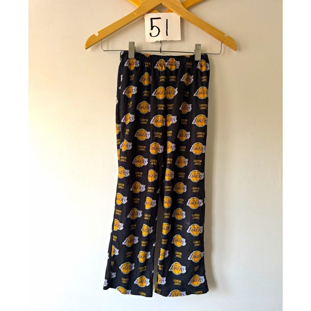 NBA Los Angeles Lakers LeBron James Sleepwear Lounge Pants Black Size XS
